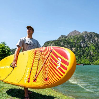 SUP-brett AQUA MARINA FUSION 23118 Allround iSUP med padleåre, bag og leash 330x81 - Bilde 10